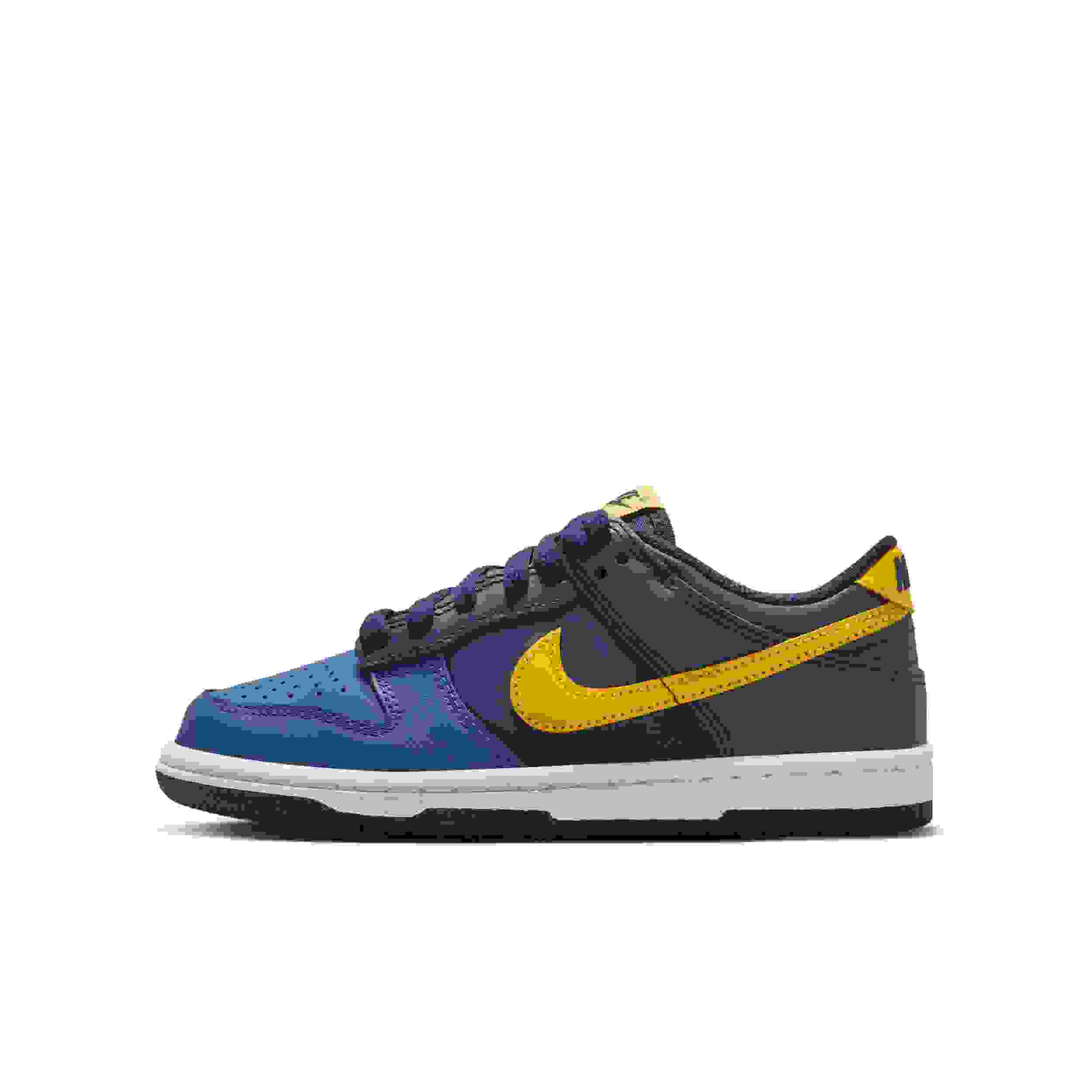 Nike Dunk Low Grade School Boys' "Midnight Navy/Obsidian/Mystic Navy/Varsity Maize" Shoe